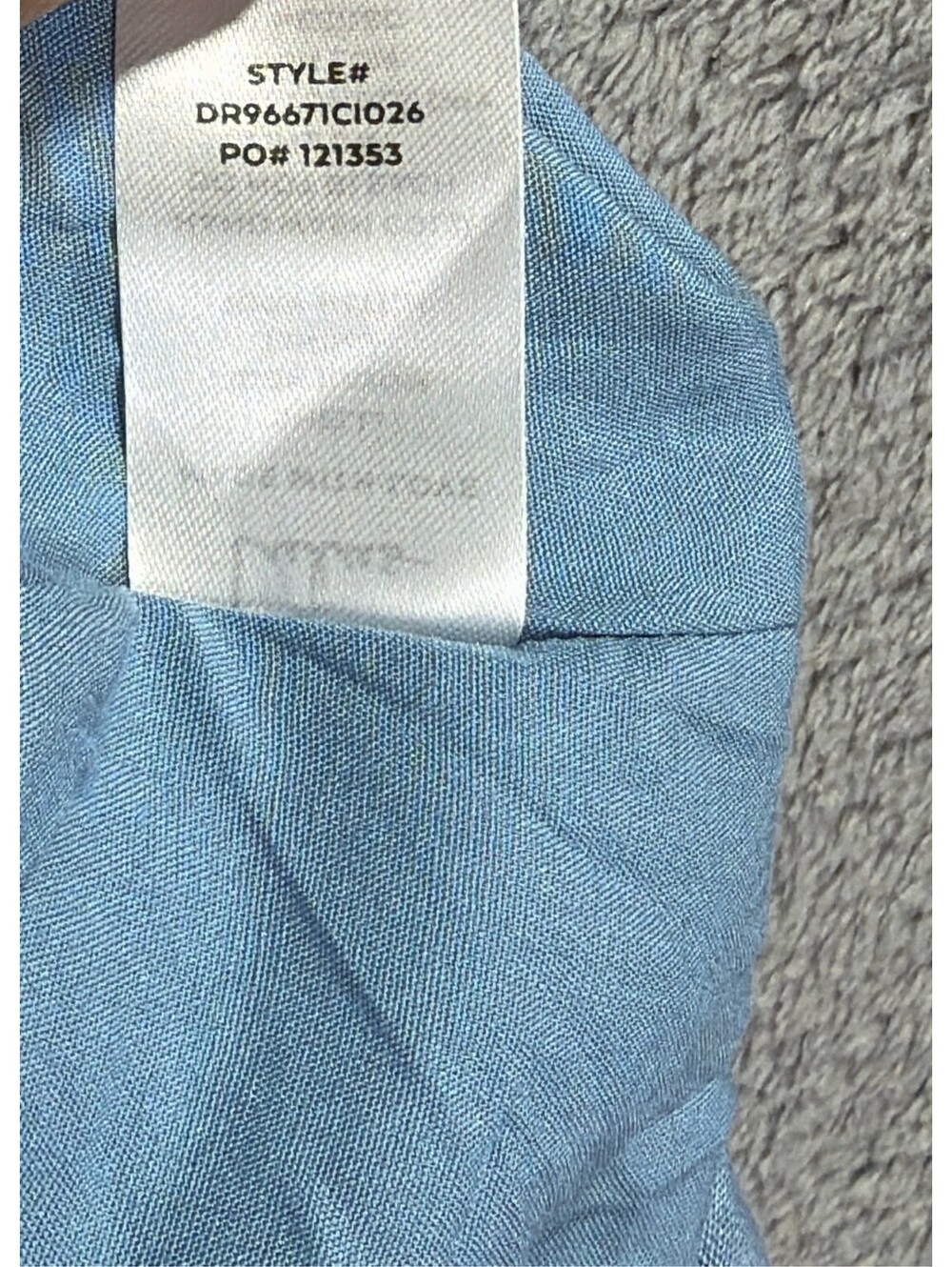 Lulus Blue Swiss Dot Tiered Mini Dress Sleeveless V-Neck Women Size XL - Picture 11 of 13